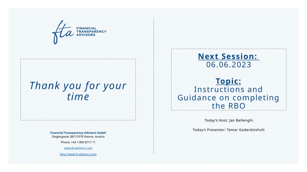 AML Tuesday’s Session #16 on: Conducting a - slide 26 of 26