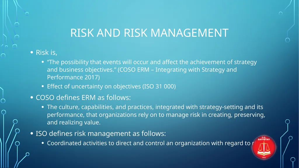 INTERNATIONAL STANDARDS FOR ENTERPRISE RISK - slide 21 of 46