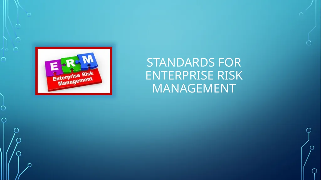 INTERNATIONAL STANDARDS FOR ENTERPRISE RISK - slide 20 of 46