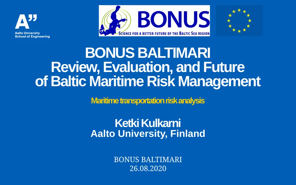 BONUS BALTIMARI Review, Evaluation, and Future of - slide 1 of 13