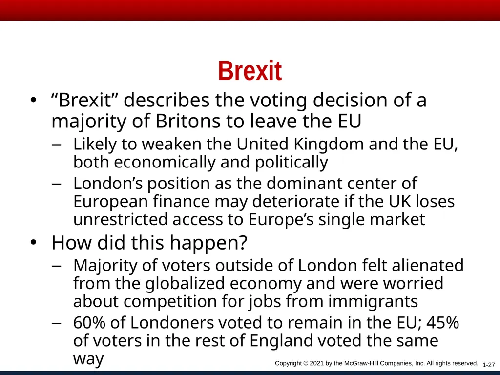 Chapter One Copyright © 2021 by the McGraw-Hill - slide 27 of 28