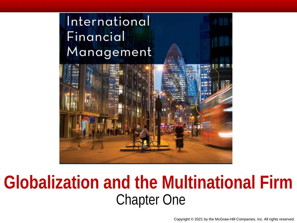 Chapter One Copyright © 2021 by the McGraw-Hill - slide 1 of 28