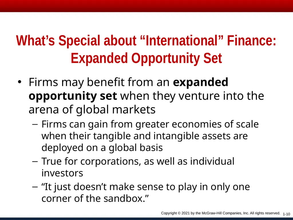 Chapter One Copyright © 2021 by the McGraw-Hill - slide 10 of 28
