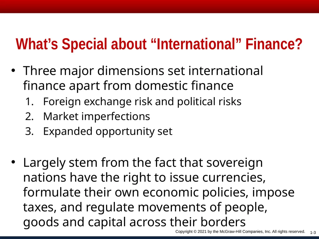 Chapter One Copyright © 2021 by the McGraw-Hill - slide 3 of 28