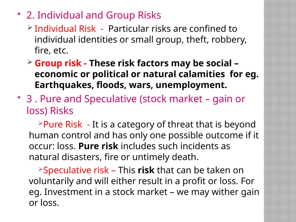 Insurance and Risk Management By Dr.U.PRIYA Head & - slide 16 of 29