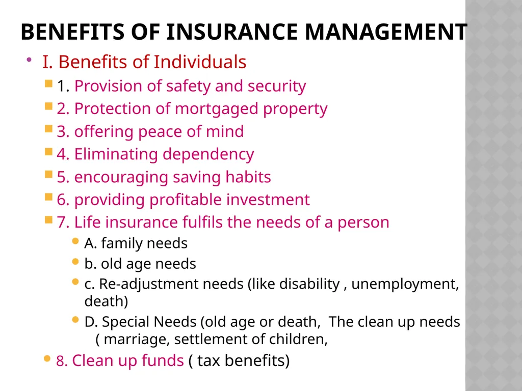Insurance and Risk Management By Dr.U.PRIYA Head & - slide 5 of 29