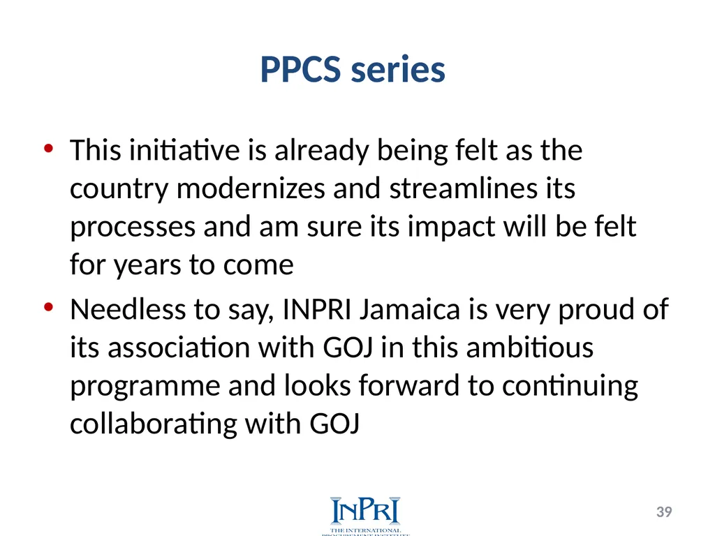 Professionalization of Public Procurement Jorge - slide 39 of 40