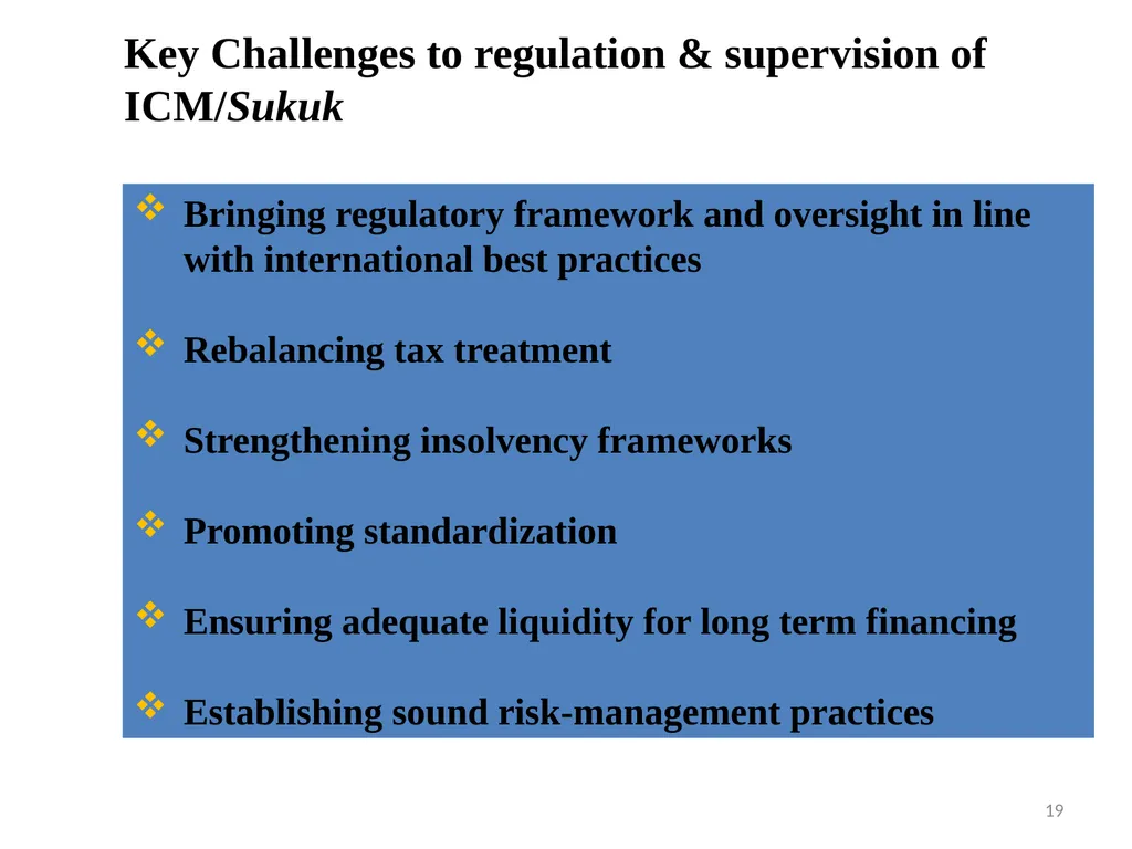Regulation and Supervision of sukuk markets Abu - slide 19 of 29