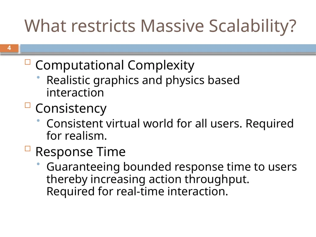 Scalability for Virtual Worlds By Nitin Gupta, - slide 4 of 49
