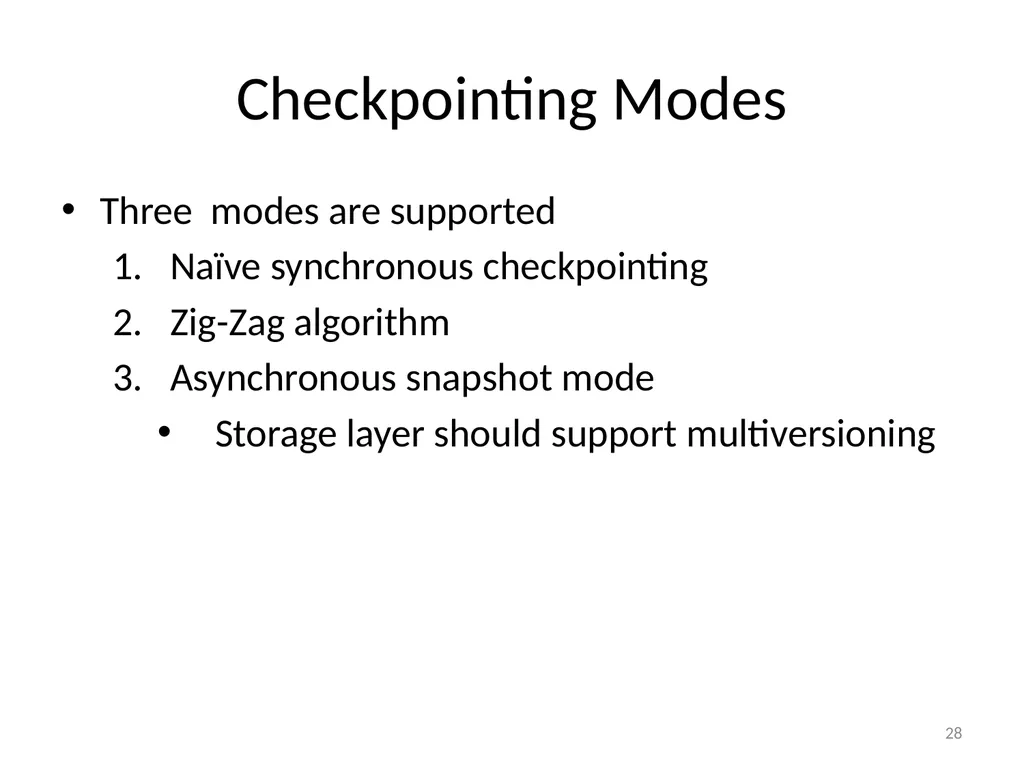 Calvin : Fast Distributed Transactions for - slide 28 of 46