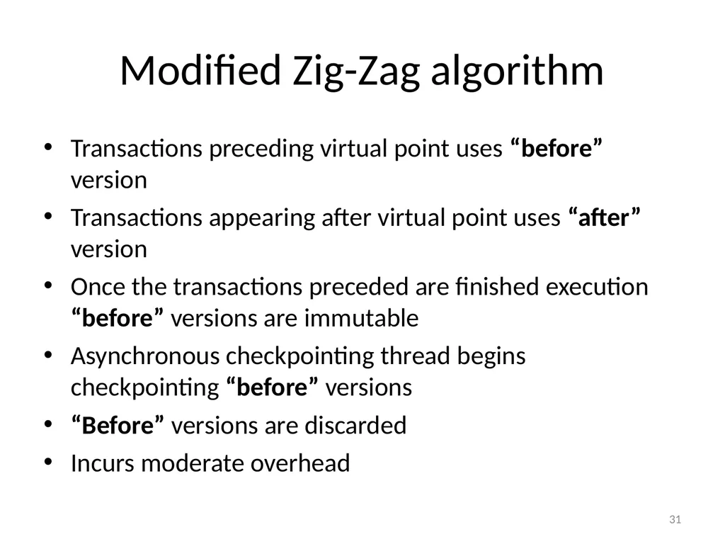 Calvin : Fast Distributed Transactions for - slide 31 of 46
