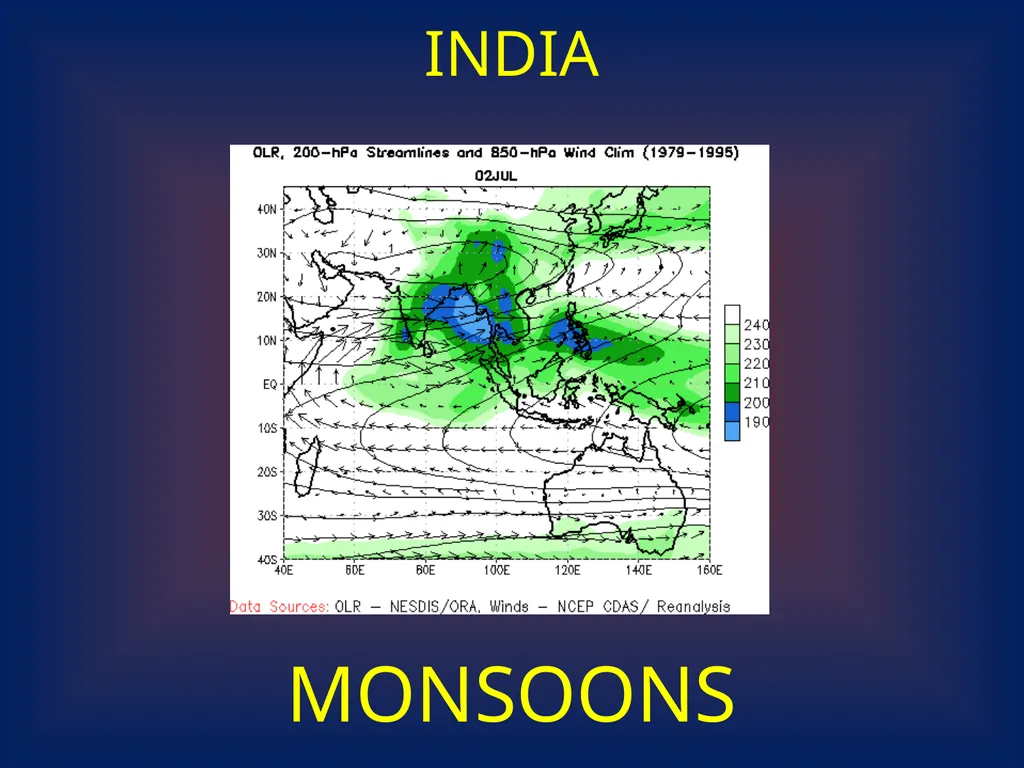 INDIA MONSOONS INDIA MONSOONS India’s climate is - slide 1 of 6