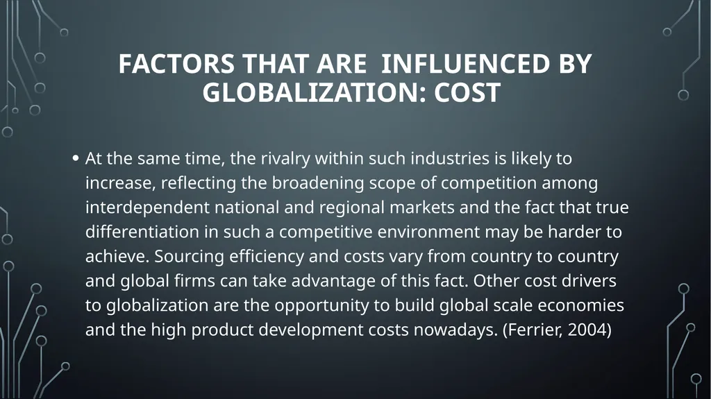 Unit 18:GLOBAL BUSINESS ENVIRONMENT Lo 1: analyse - slide 6 of 22