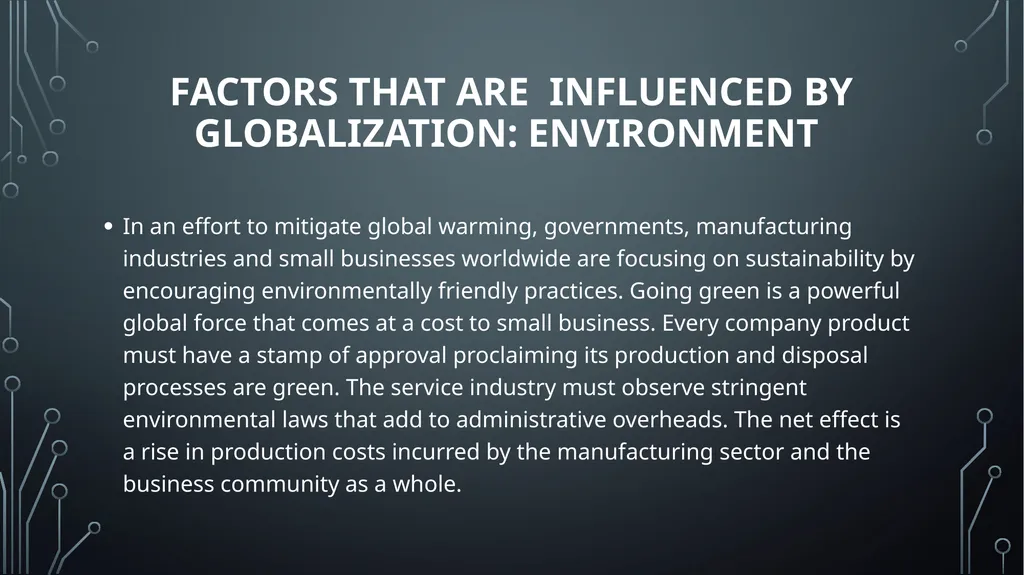 Unit 18:GLOBAL BUSINESS ENVIRONMENT Lo 1: analyse - slide 9 of 22