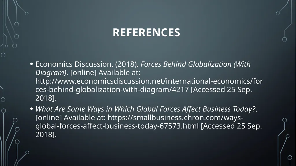 Unit 18:GLOBAL BUSINESS ENVIRONMENT Lo 1: analyse - slide 20 of 22