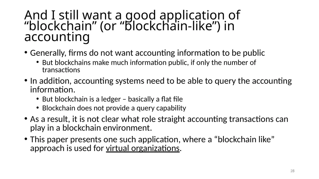 Evolving Blockchain Applications: Semantic Models - slide 28 of 40