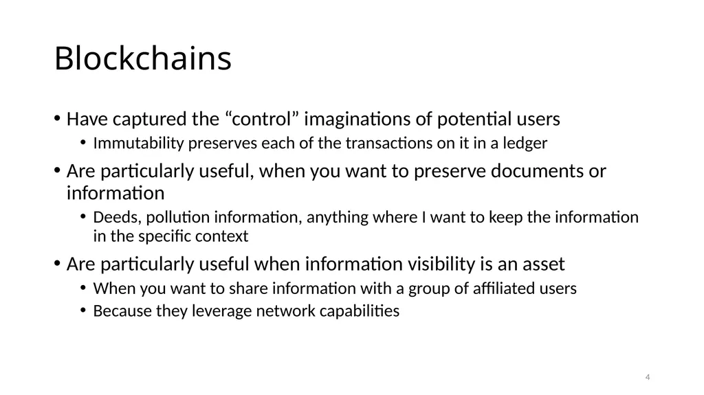 Evolving Blockchain Applications: Semantic Models - slide 4 of 40