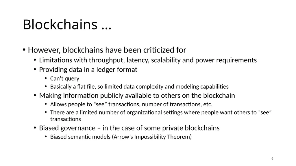 Evolving Blockchain Applications: Semantic Models - slide 6 of 40
