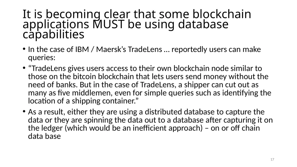 Evolving Blockchain Applications: Semantic Models - slide 17 of 40