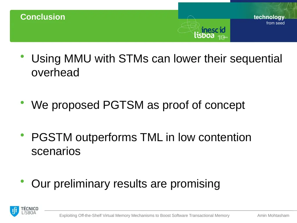 Exploiting Off-the-Shelf Virtual Memory Mechanisms - slide 21 of 23