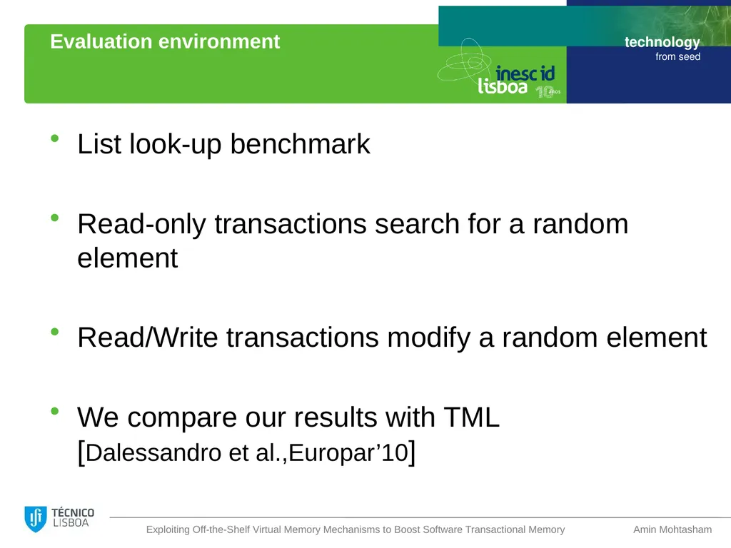 Exploiting Off-the-Shelf Virtual Memory Mechanisms - slide 16 of 23