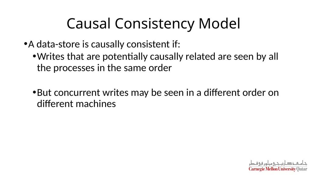 Distributed Systems CS 15-440 Replication – Part I - slide 29 of 31