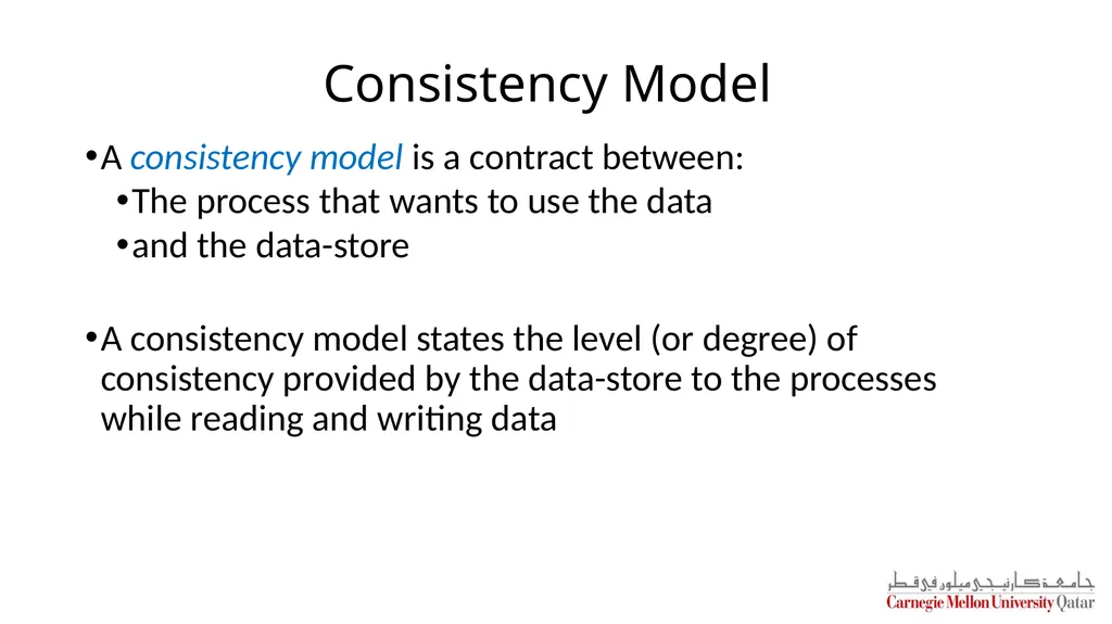 Distributed Systems CS 15-440 Replication – Part I - slide 15 of 31