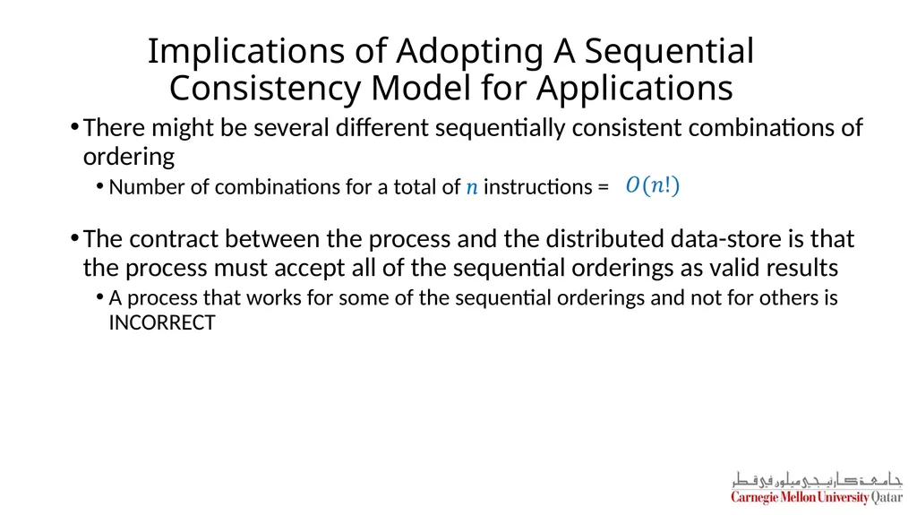 Distributed Systems CS 15-440 Replication – Part I - slide 25 of 31