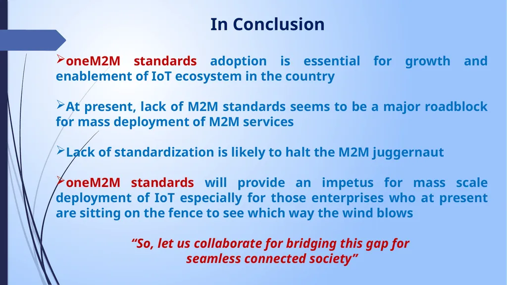6th oneM2M Industry Day Workshop @ Hyderabad - slide 19 of 20