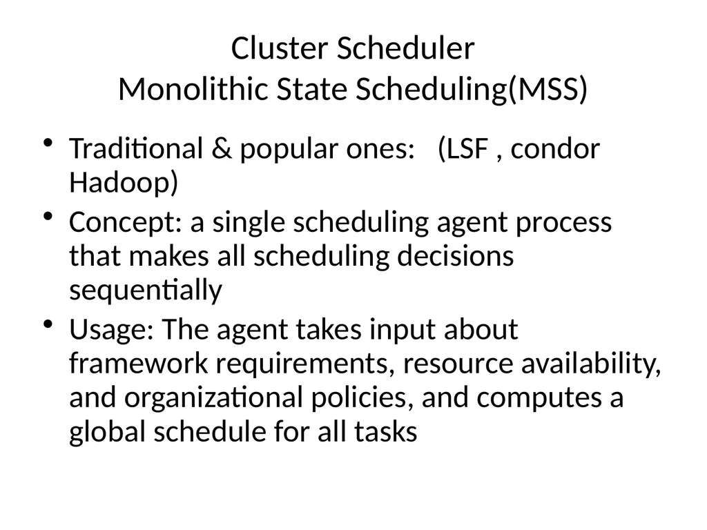 Cluster Scheduler Reference: Mesos: A Platform for - slide 4 of 28