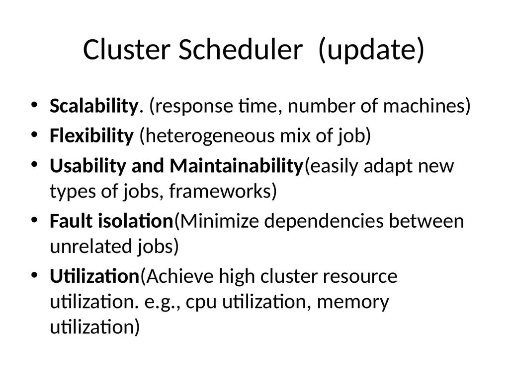 Cluster Scheduler Reference: Mesos: A Platform for - slide 6 of 28