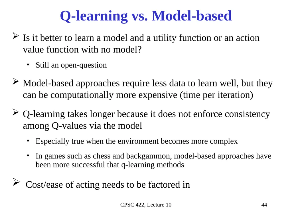 CPSC 422, Lecture 10 Slide 1 Intelligent Systems - slide 38 of 38
