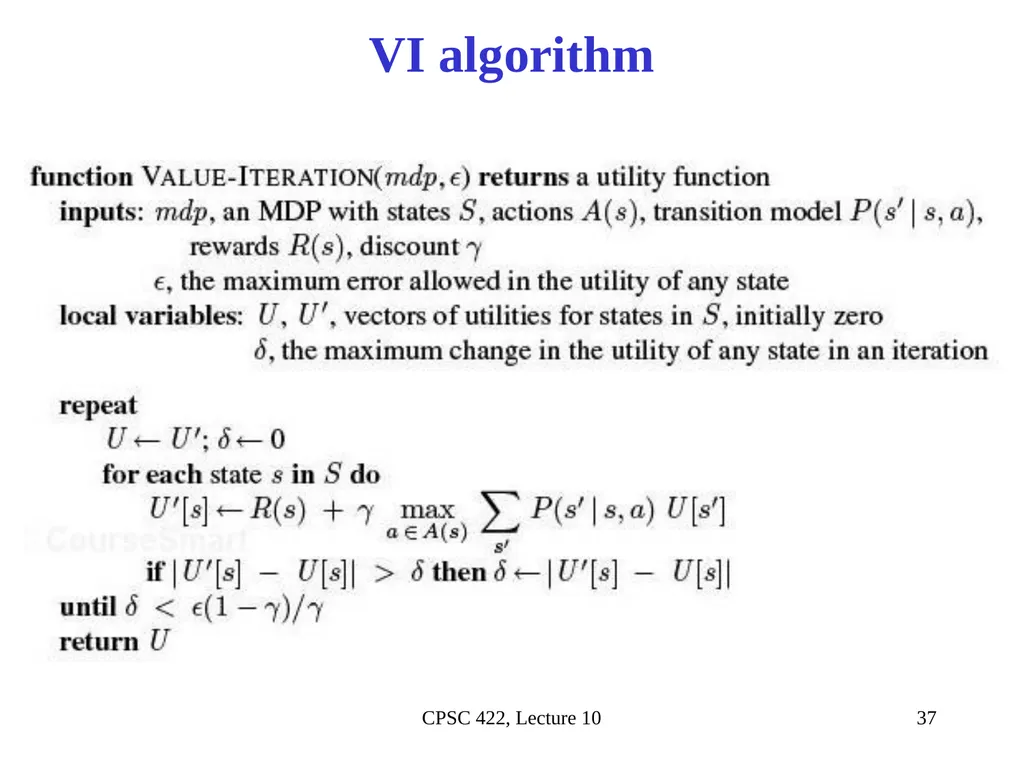 CPSC 422, Lecture 10 Slide 1 Intelligent Systems - slide 31 of 38