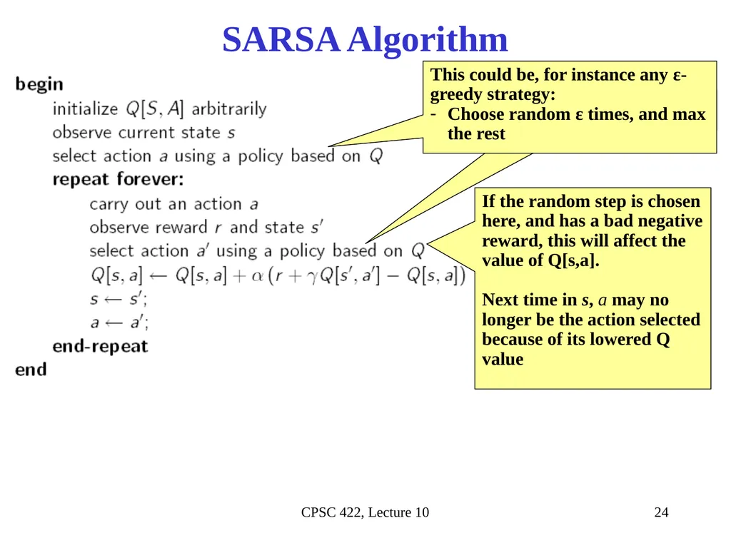 CPSC 422, Lecture 10 Slide 1 Intelligent Systems - slide 19 of 38