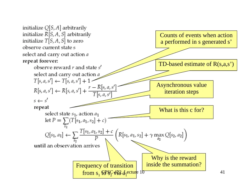 CPSC 422, Lecture 10 Slide 1 Intelligent Systems - slide 35 of 38