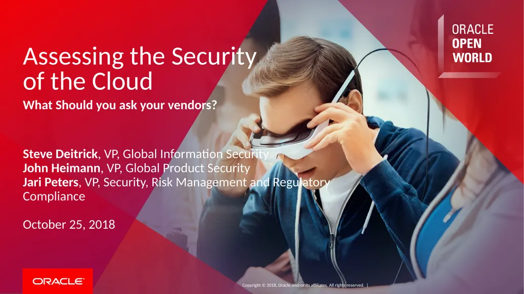 Assessing the Security of the Cloud What Should - slide 2 of 14