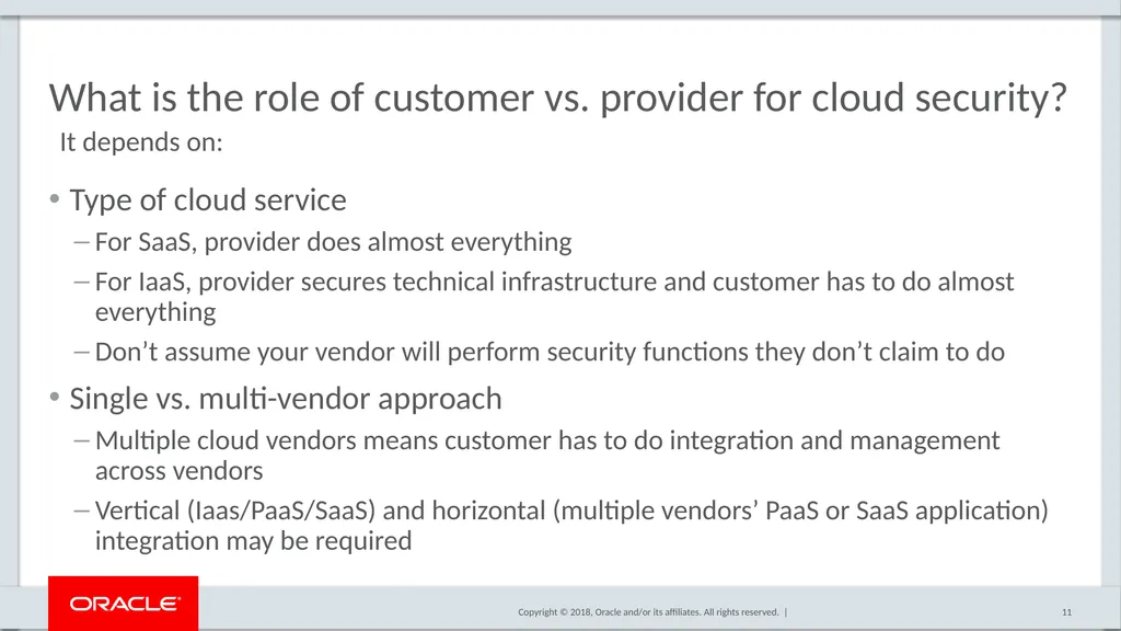 Assessing the Security of the Cloud What Should - slide 11 of 14