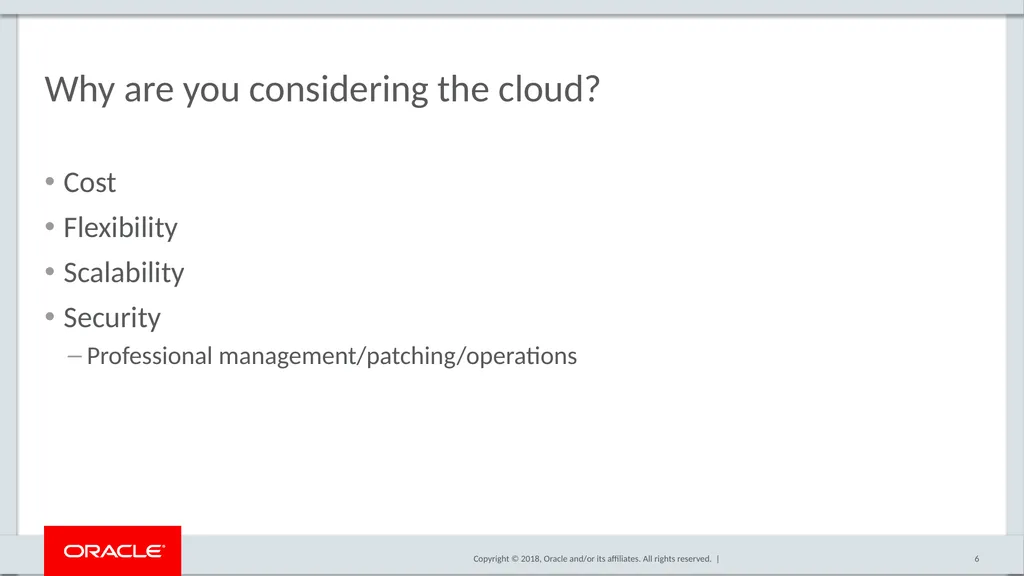 Assessing the Security of the Cloud What Should - slide 6 of 14