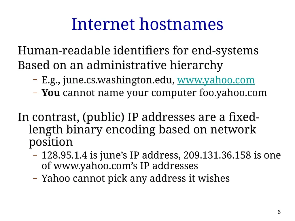 P561: Network Systems Week 7: Finding content - slide 6 of 82