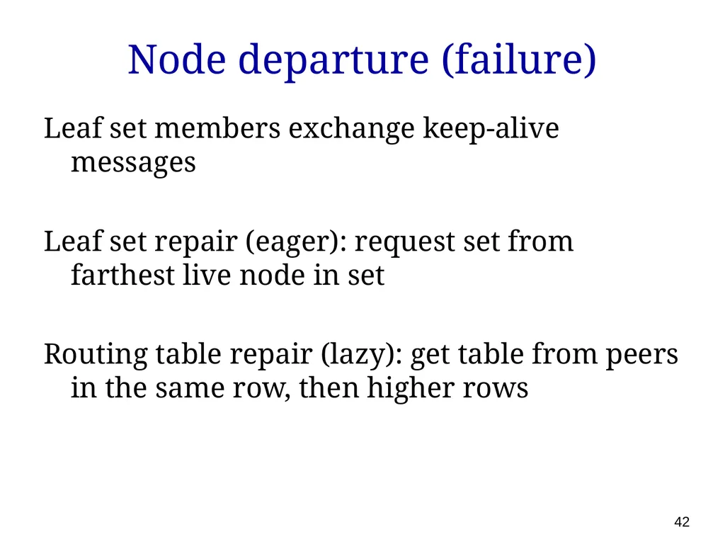 P561: Network Systems Week 7: Finding content - slide 42 of 82
