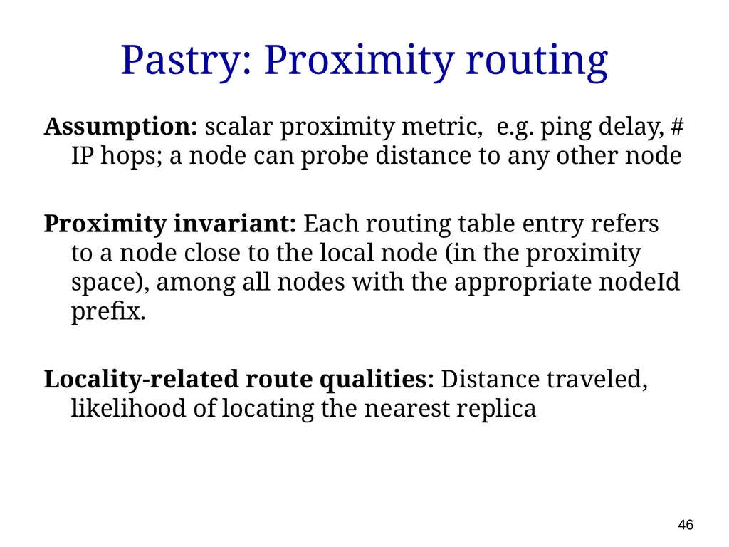 P561: Network Systems Week 7: Finding content - slide 46 of 82