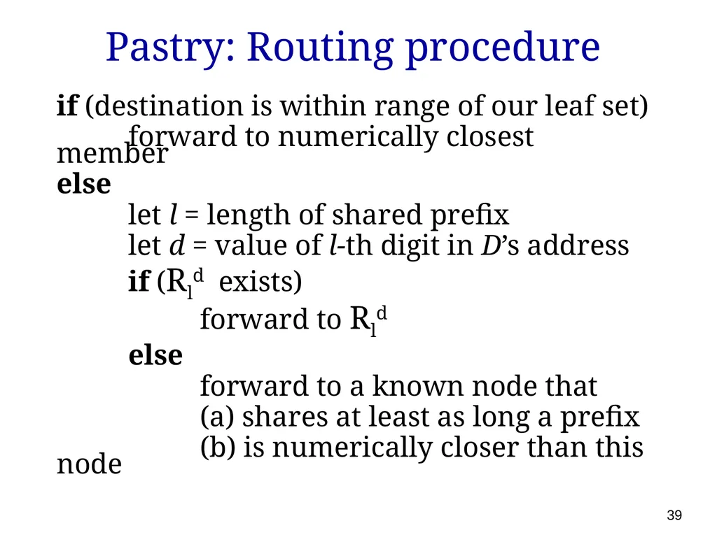 P561: Network Systems Week 7: Finding content - slide 39 of 82