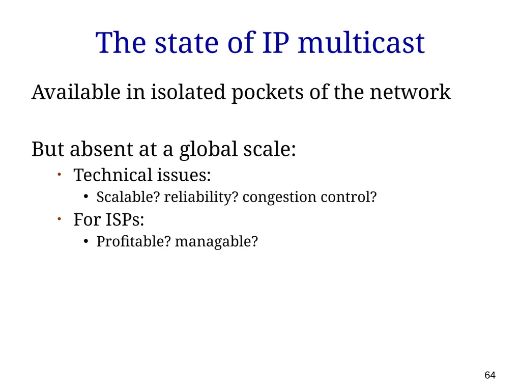 P561: Network Systems Week 7: Finding content - slide 64 of 82