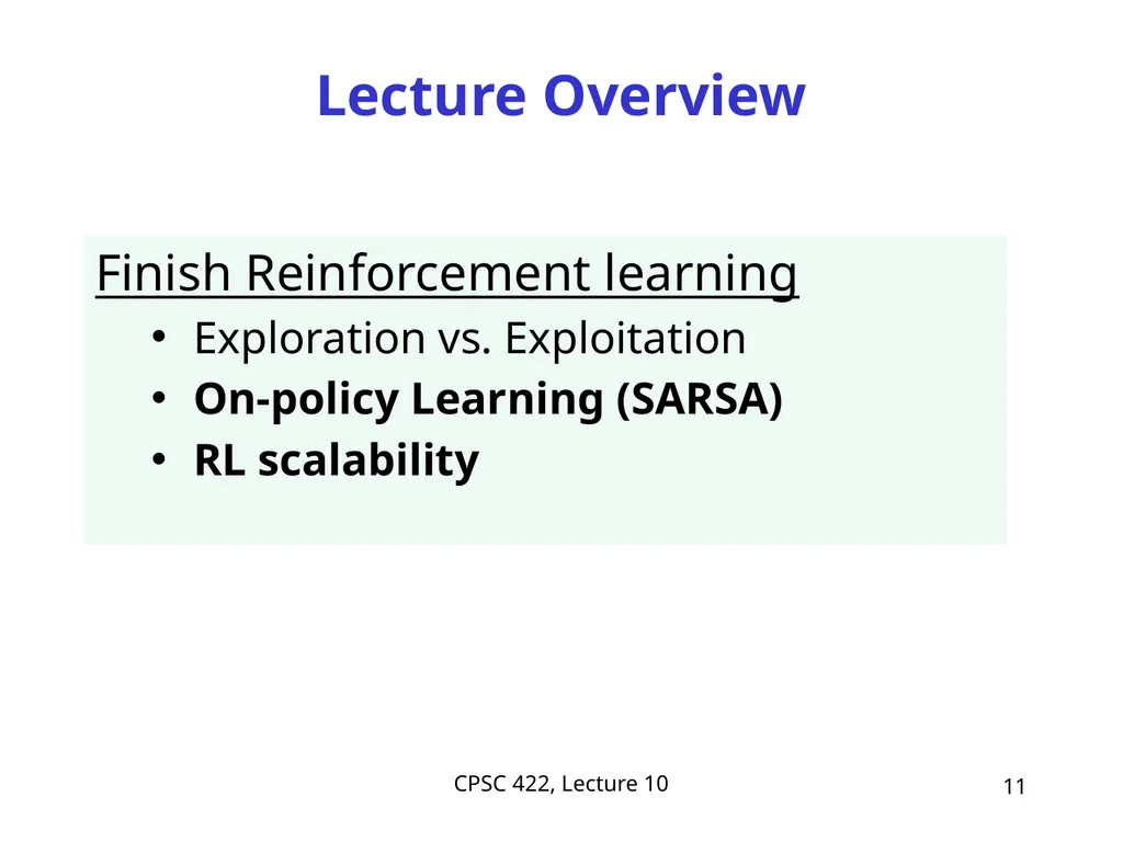 CPSC 422, Lecture 10 Slide 1 Intelligent Systems - slide 11 of 29