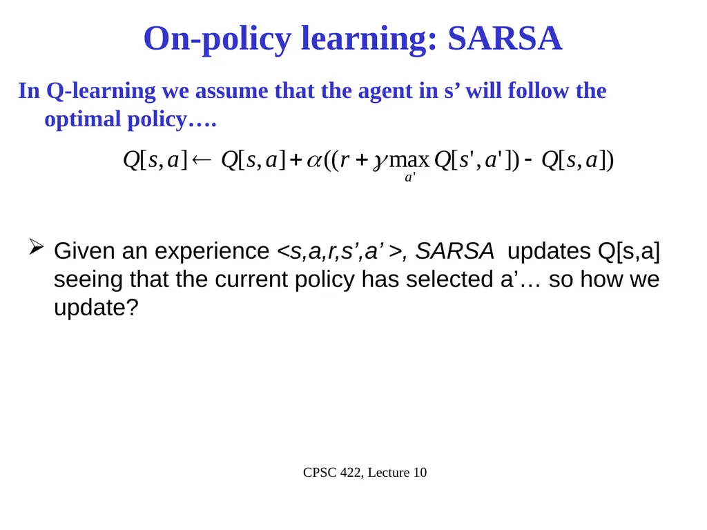 CPSC 422, Lecture 10 Slide 1 Intelligent Systems - slide 16 of 29