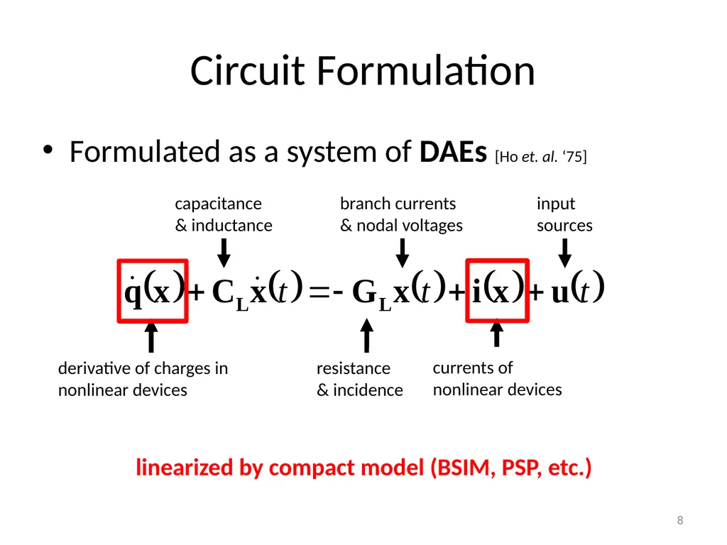 Circuit Simulation via Matrix Exponential Method - slide 8 of 65