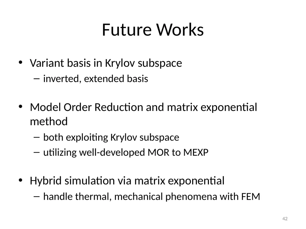 Circuit Simulation via Matrix Exponential Method - slide 42 of 65