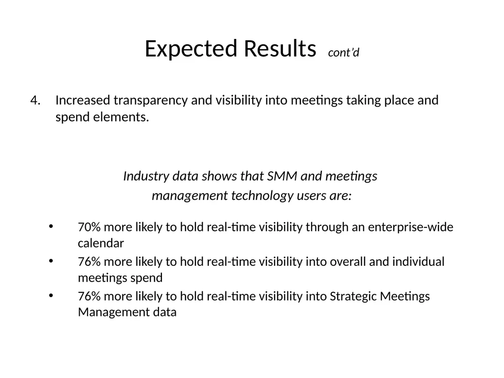 Strategic Meetings Management Program (SMMP) - slide 18 of 22