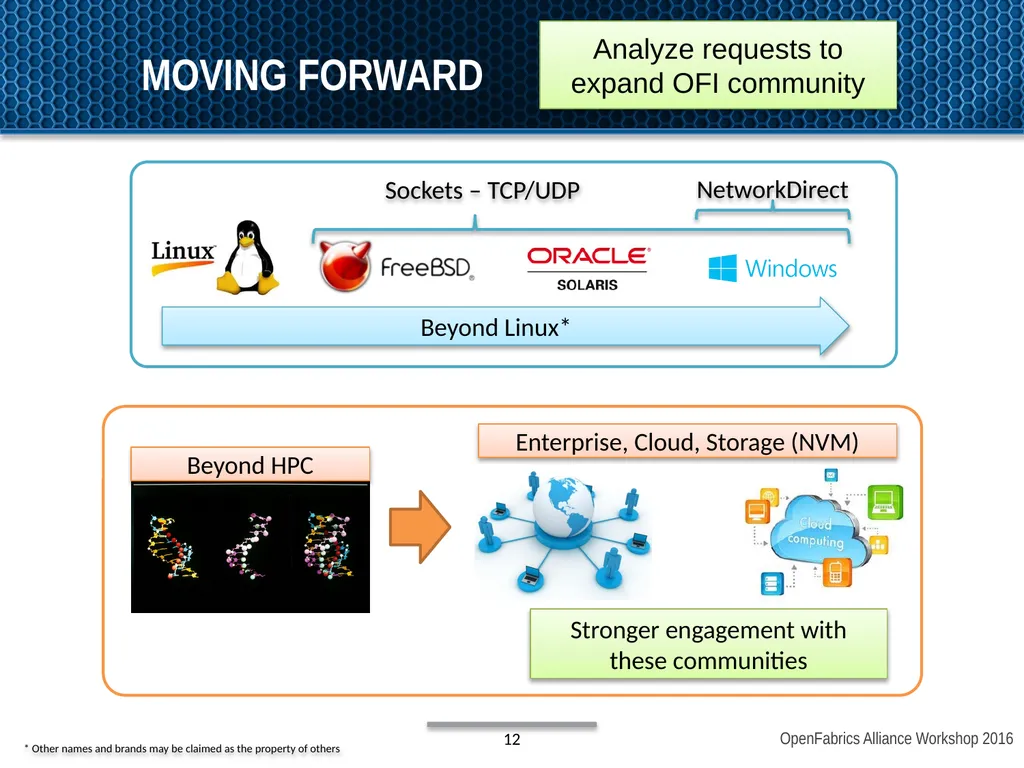 OpenFabrics Interfaces: Past, present, and future - slide 12 of 16