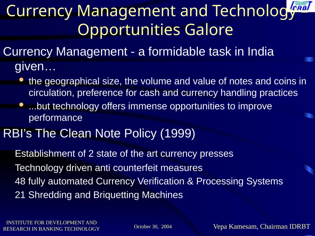 MR. Chaudhar V.M. Workshop on The Future of - slide 18 of 48
